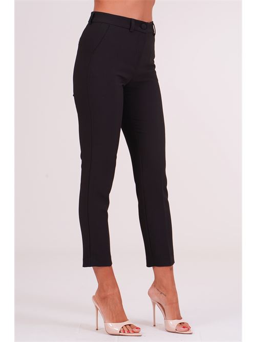 Pantalone in cady elastico GM by Gai Mattiolo | GM4420NERO